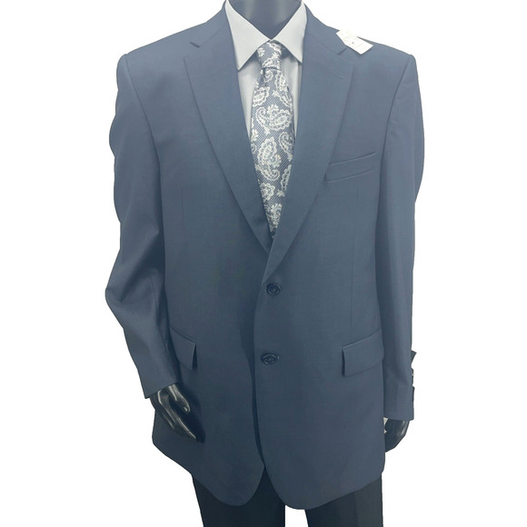 NWT Jos A Bank Traveler Navy Blazer Sport Coat Jacket 44L Tailored Fit Wool $795